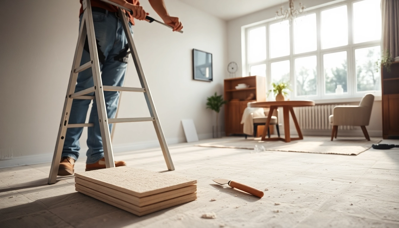 Ensure quality drywall repair madison wi service illustrated by an expert applying a seamless finish.