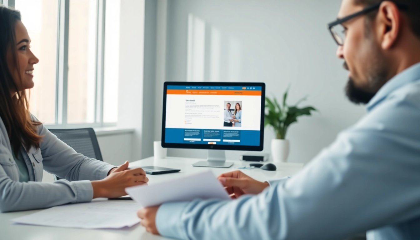 Understanding ejari cancellation through a professional discussion in a modern office setting.