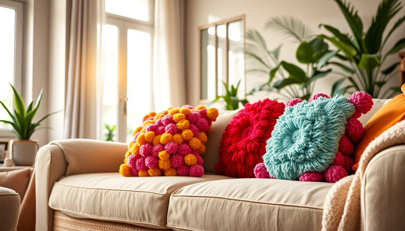 Enhance your decor with stylish pompom cushions from https://labboho.com/collections/pompom-cushion.