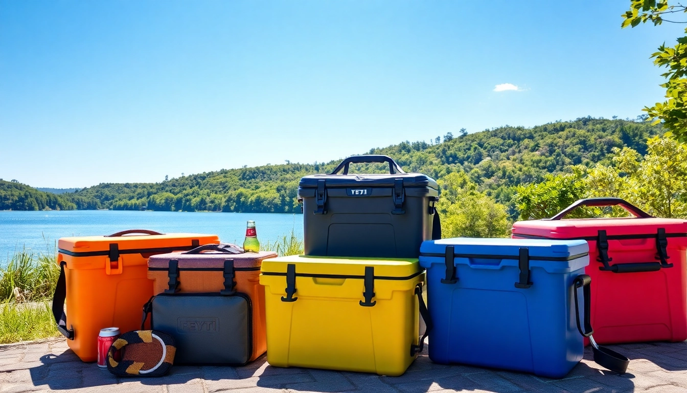 Explore soft coolers like Yeti for outdoor adventures featuring vibrant designs and rugged performance.