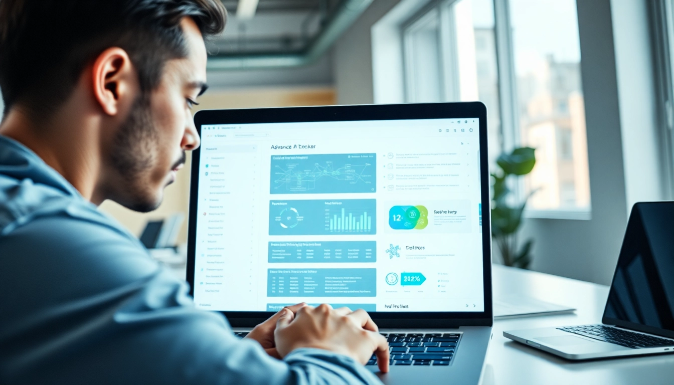 Engaging AI checker interface utilized for text analysis in a modern workspace, featuring advanced detection tools.