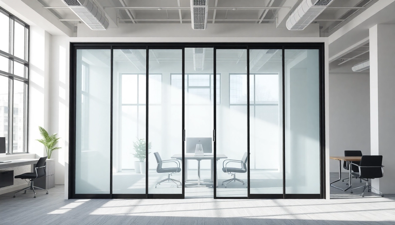 Showcase of a Folding Partition Wall enhancing space in a contemporary office design