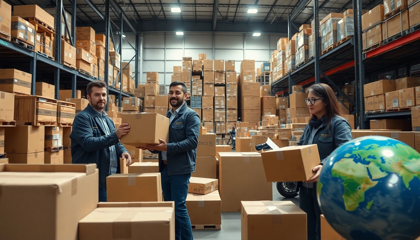 Experienced importers efficiently managing diverse shipments in a vibrant trading environment.