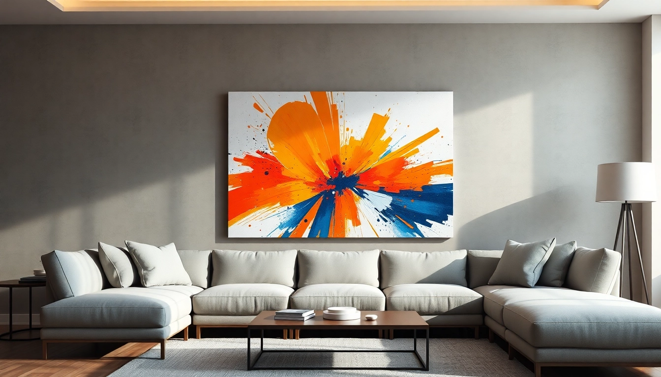 Enhance your space with Abstract Print On Canvas showcasing vibrant colors and geometric designs.