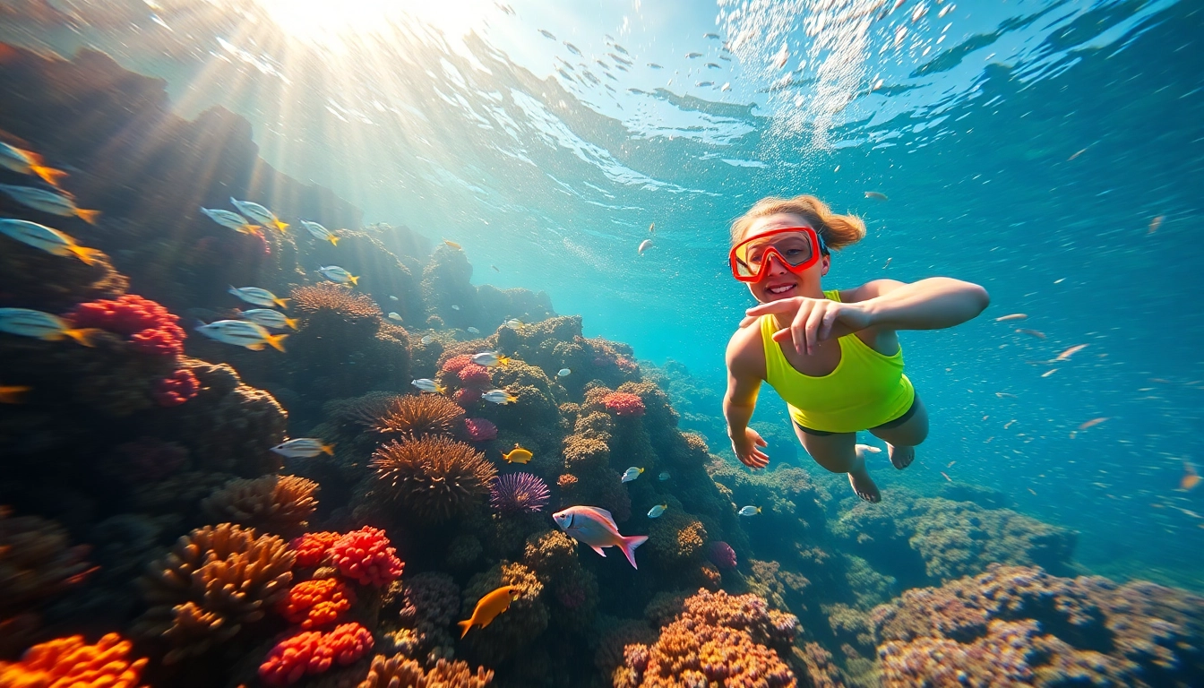 Snorkel Puerto Rico adventure showcasing vibrant corals and fish through clear waters.