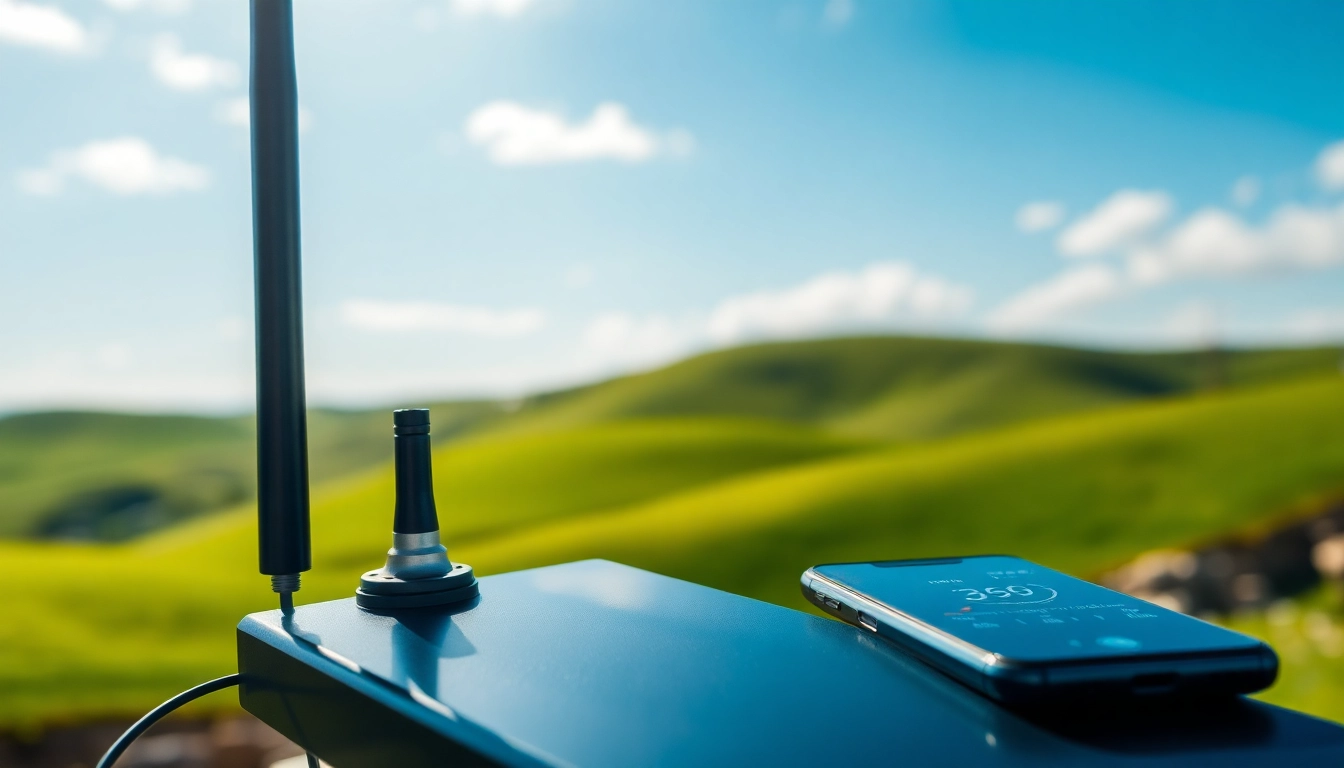 Enhancing connectivity and performance with the rfi antenna prominently displayed outdoors.