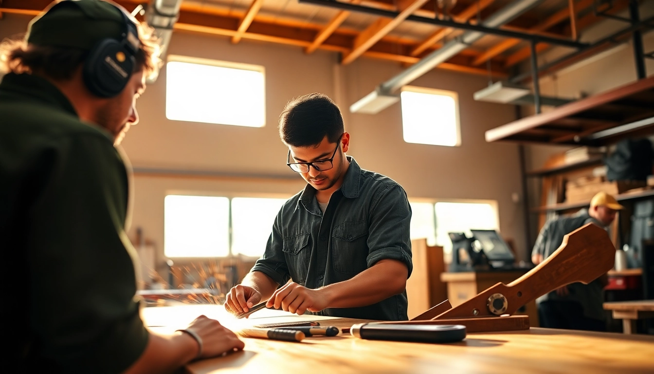 Students engaged in hands-on training at hawaii trade schools, showcasing their practical skills development