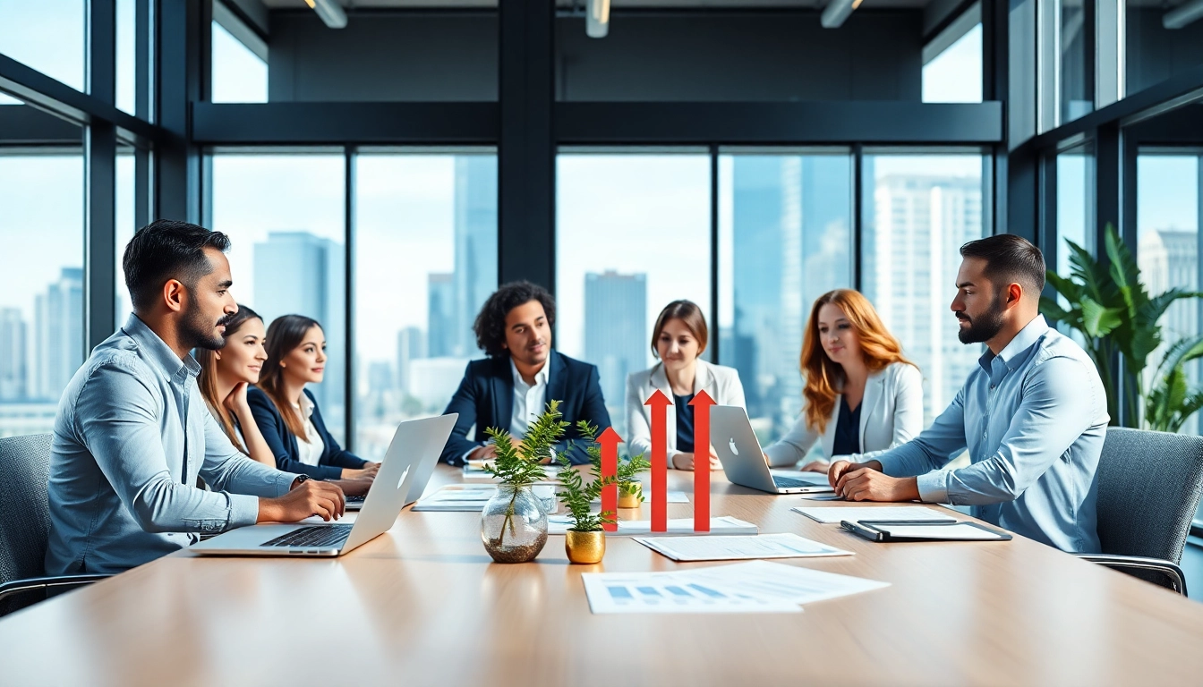 Engaged collaboration by Quickplus Business Consultants in a vibrant office setting, showcasing professionalism.