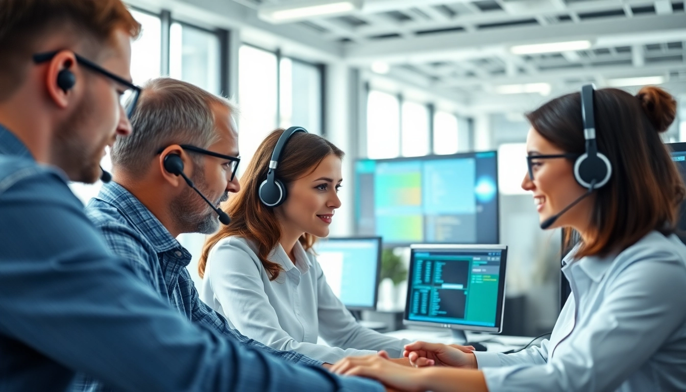 Team executing managed it support effectively in a modern office setting.