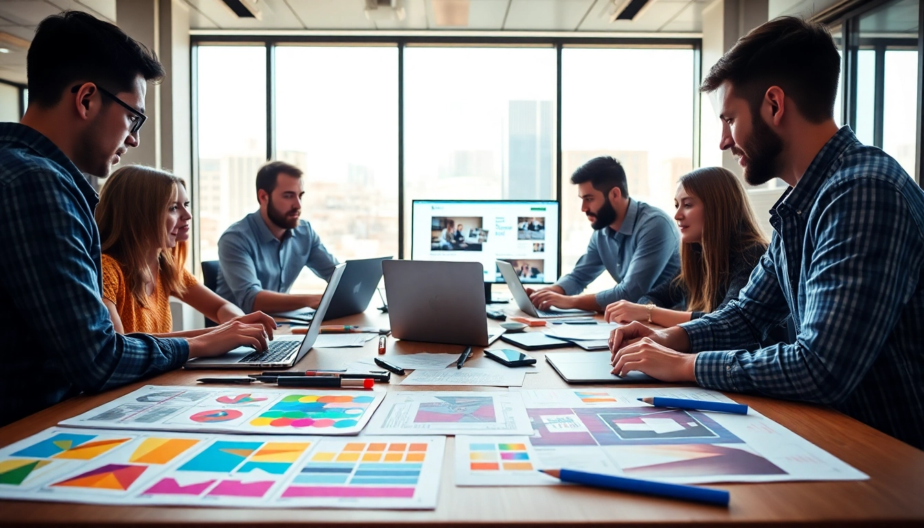 Engage in innovative website design collaboration showcasing vibrant tools and ideas.