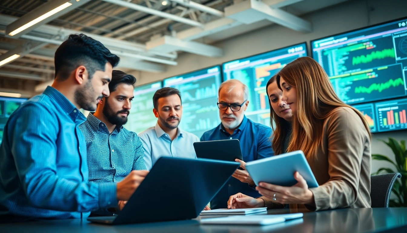 Site reliability engineering experts engaged in collaborative digital solutions.